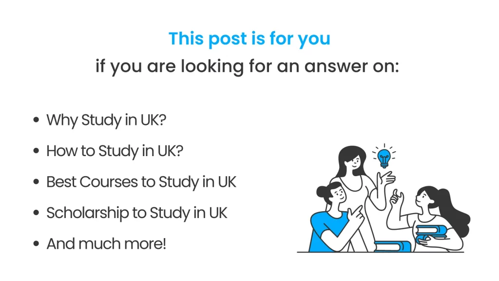 What all is covered in this post of study in uk