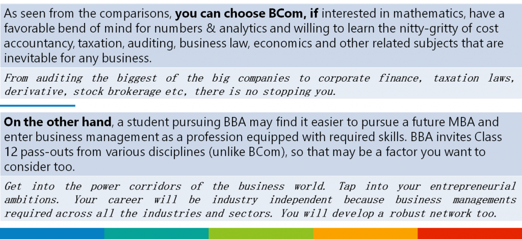 BBA Vs BCOM: Here’re All The Facts To Rest Your Dilemma - IDreamCareer