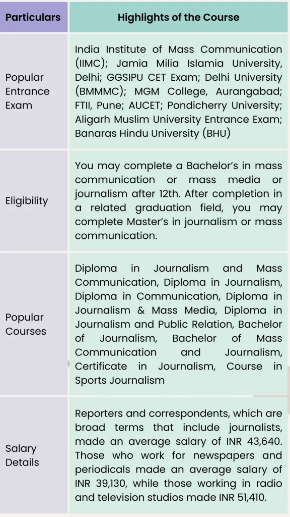 journalism-course-details