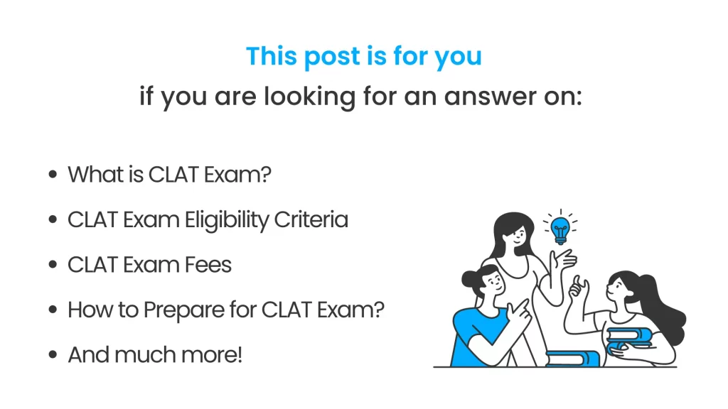 What all is covered in this post of CLAT Exam