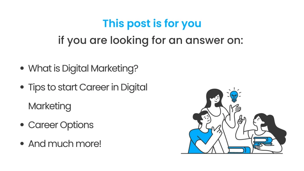 What all is covered in this post of career in digital marketing