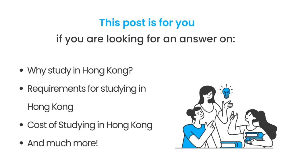 What all is covered in this post of study in hong kong