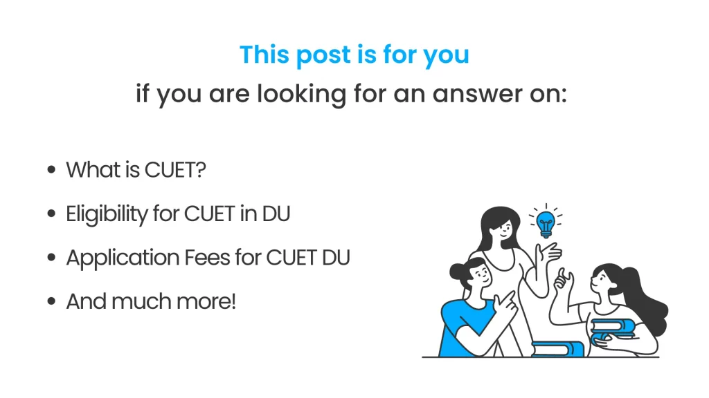 What all is covered in this post of cuet for delhi university