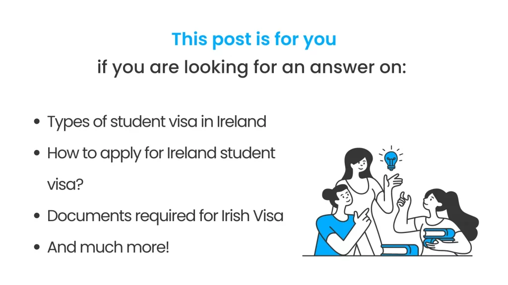 What all is covered in this post of ireland student visa