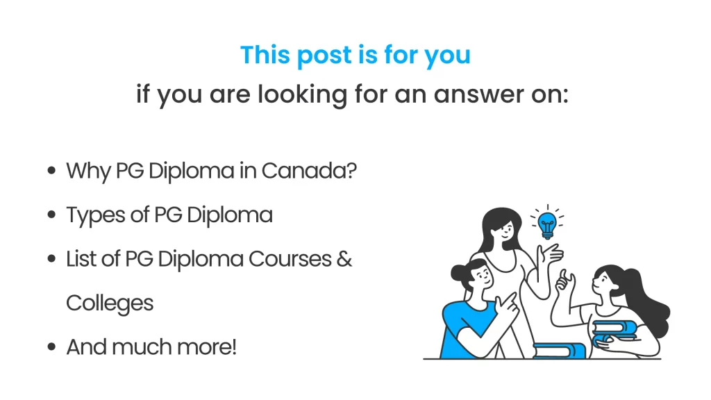 What all is covered in this post of pg diploma in canada
