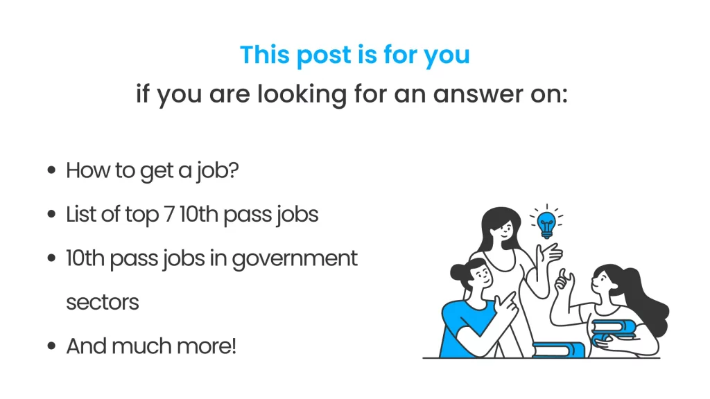 What all is covered in this post of 10th pass jobs