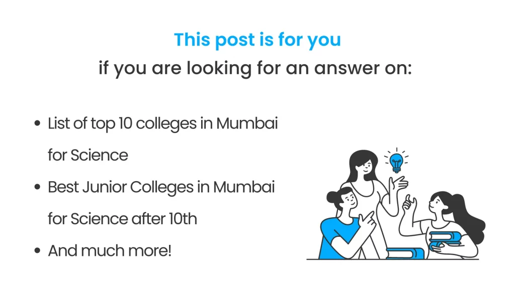 What all is covered in this post of best colleges in mumbai for science