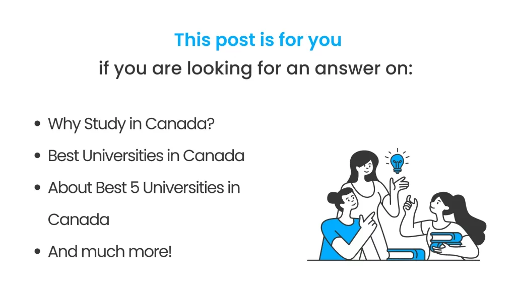 What all is covered in this post of best universities in Canada