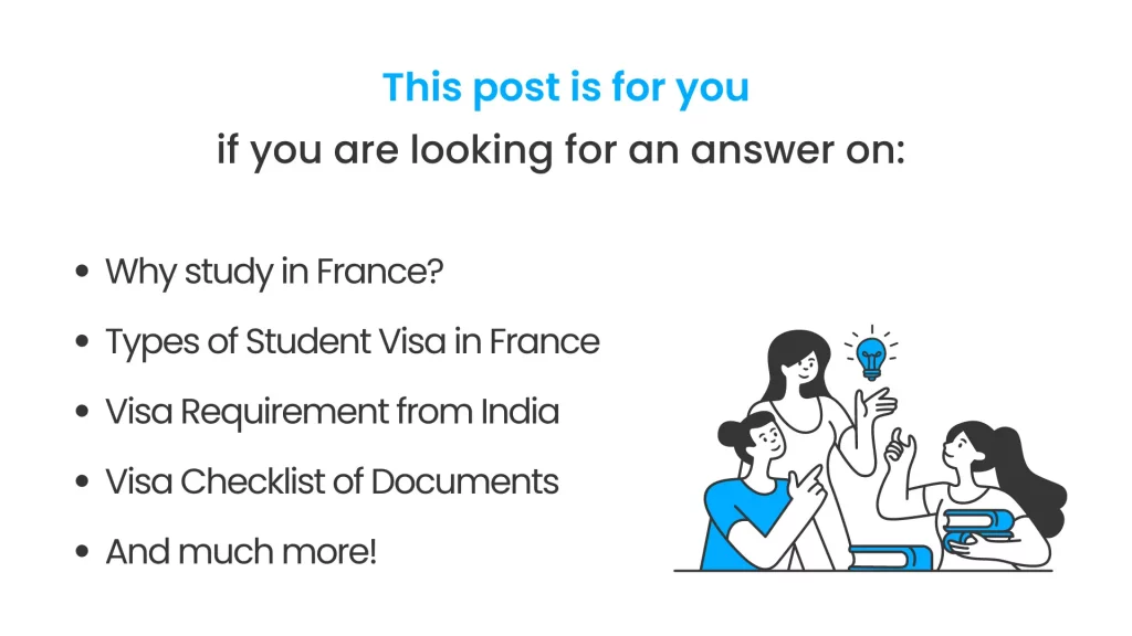 What all is covered in this post of france student visa