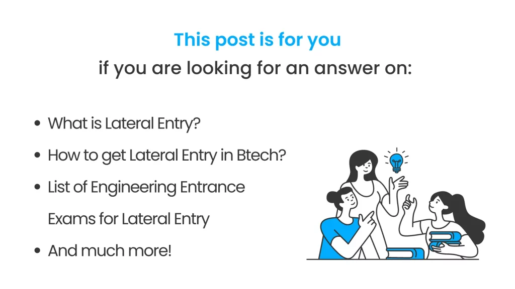 What all is covered in this post of lateral entry