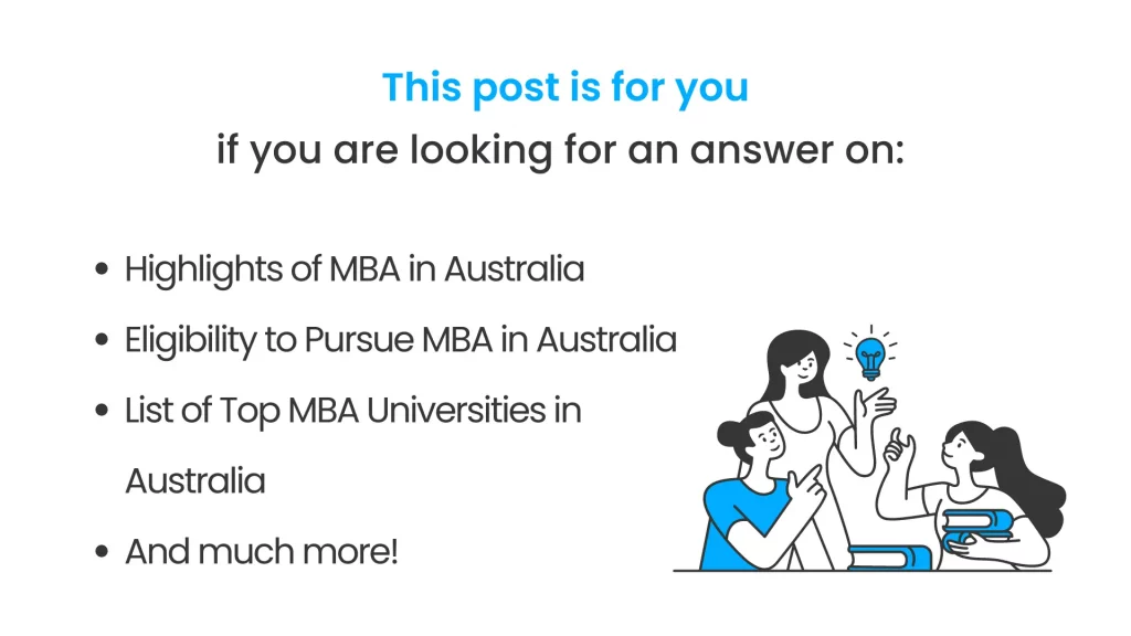 MBA in Australia Cover