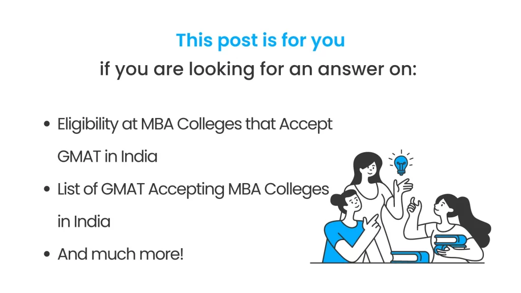 colleges in India accept the GMAT