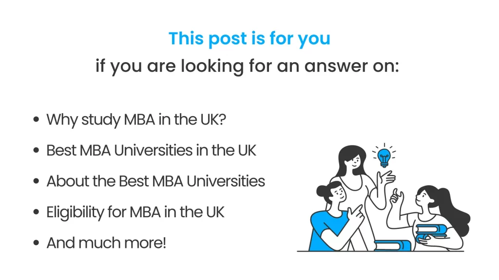 What all is covered in this post of MBA universities in the UK