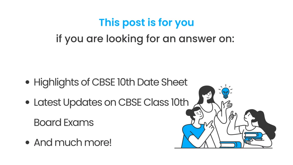 CBSE 10 Date sheet Post Covered