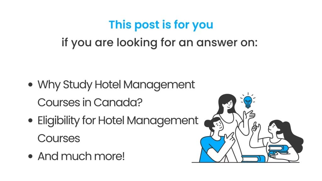 Hotel Management Course in Canada Post Covered