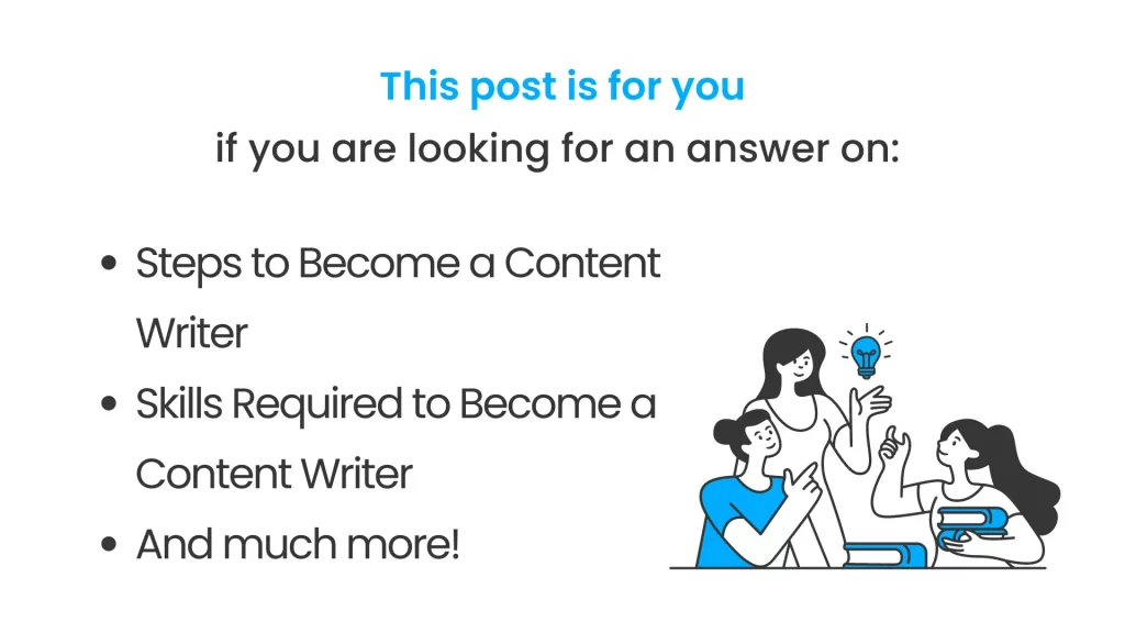 How to become a Content Writer post