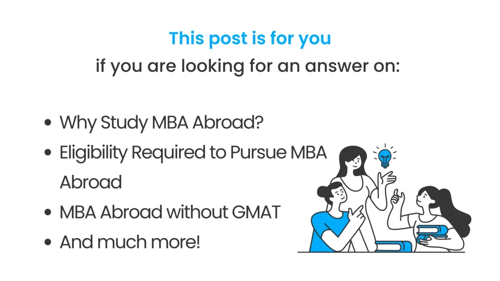 MBA Abroad for Indian Student