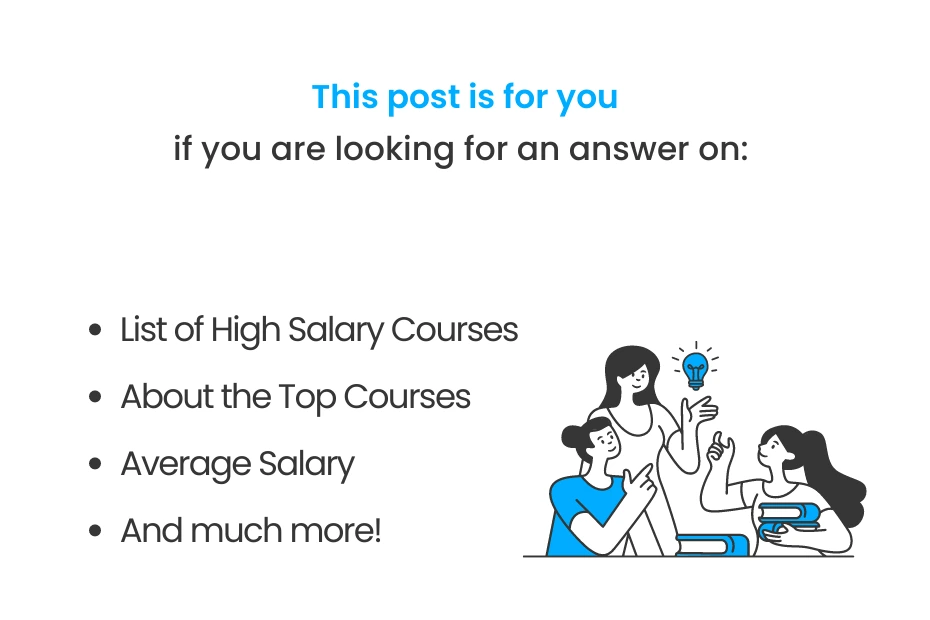 highlights of high salary courses after 12th science