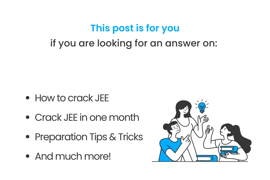 highlights of how to crack jee