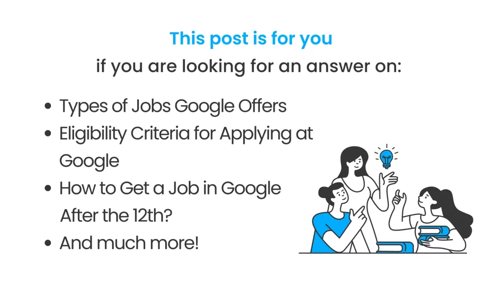 How to get job in google Post Covere