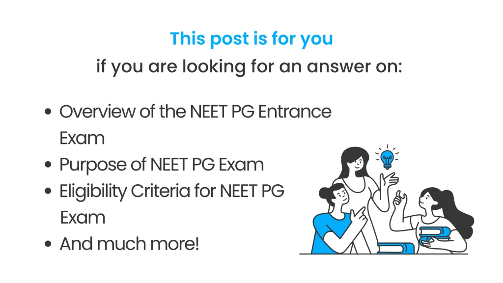 NEET pg entrance exam post covered