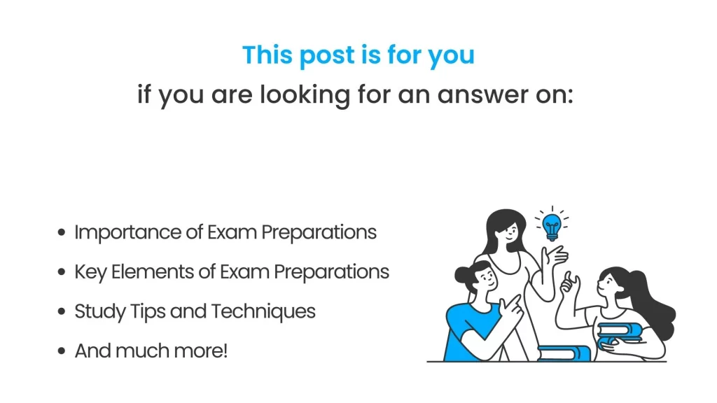 What all is covered in this post of how to prepare for exams