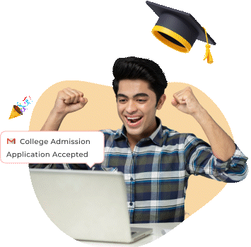 College Admission Application Accepted Celebration