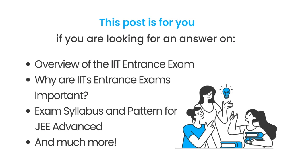 iit entrance exam Post Covered