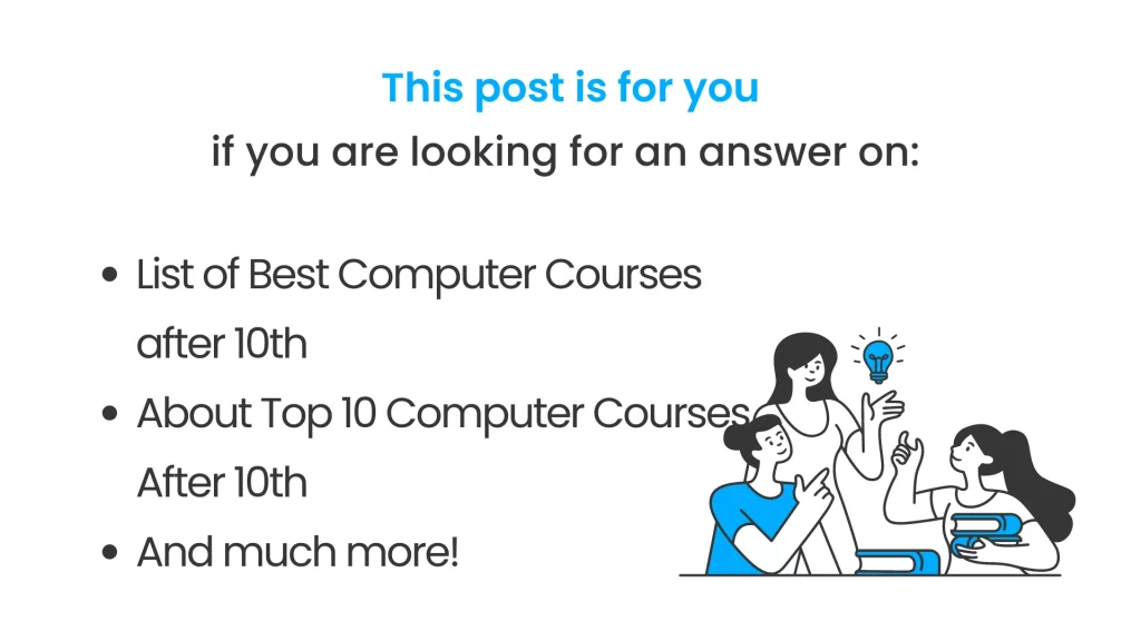 computer courses after 10th Post covered