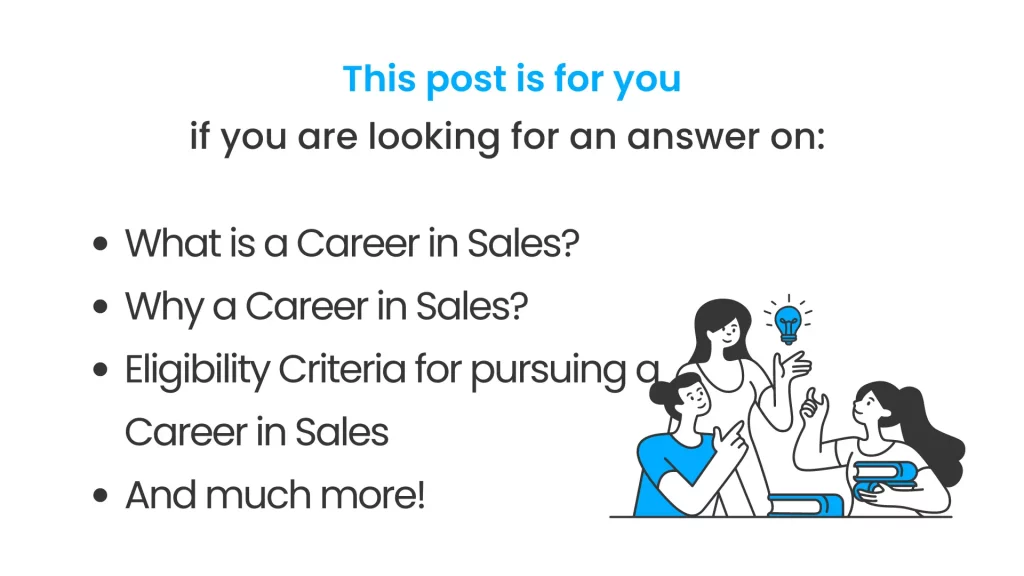 Career in Sales Post Covered