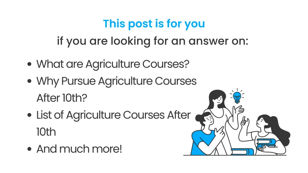 agriculture courses after 10th Post Covered