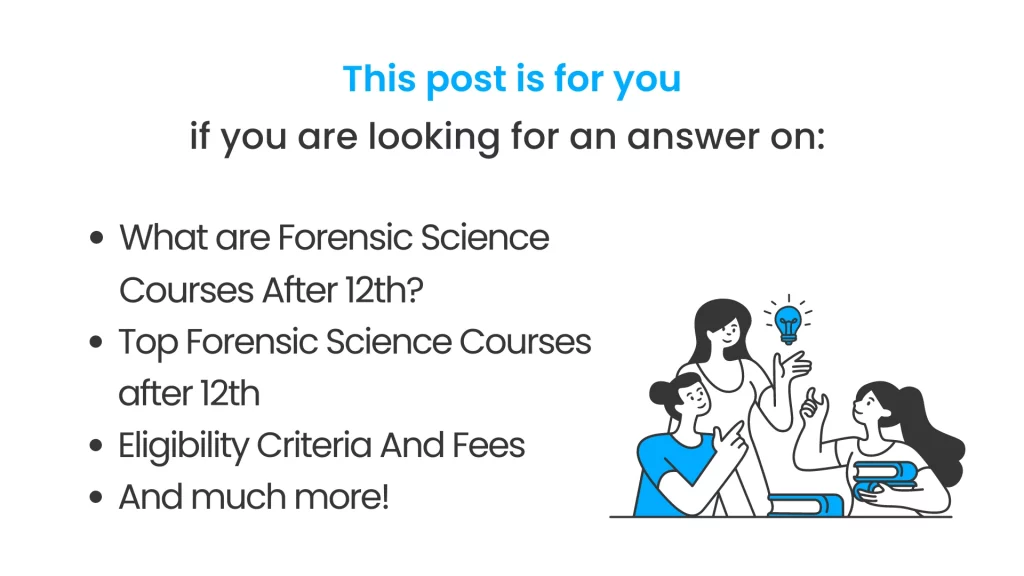 forensic science courses after 12th Post Covered