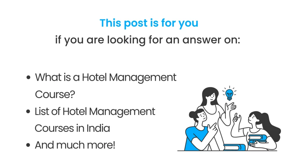 hotel management course post covered