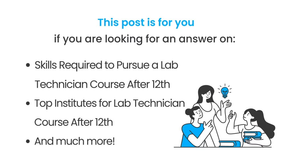 lab technician course after 12th Post Covered