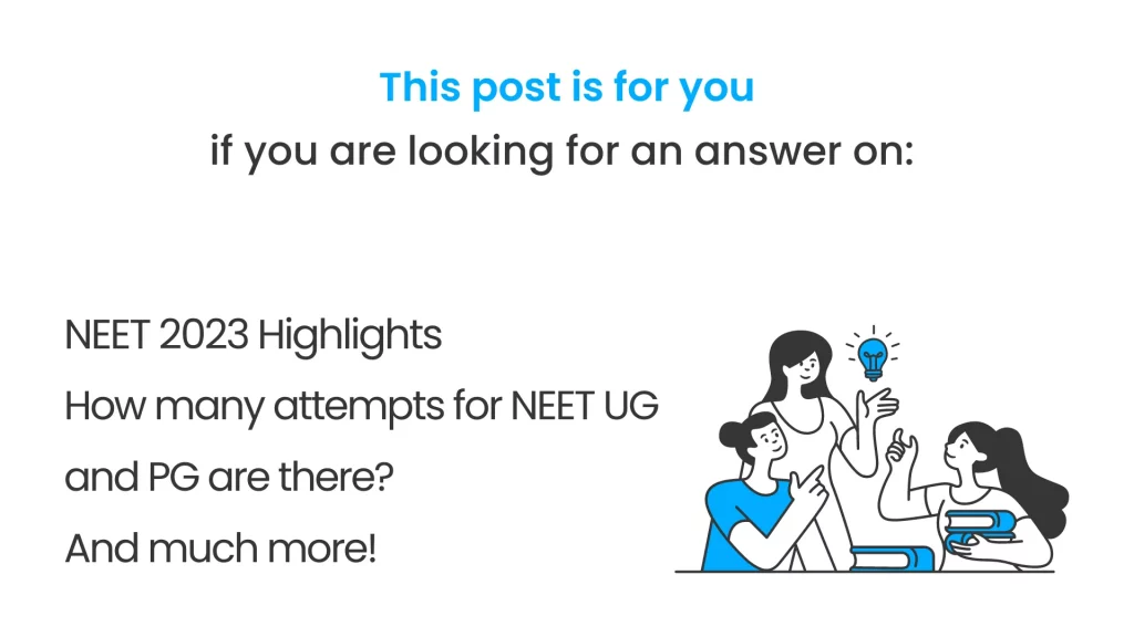 How many attempts for NEET Post Covered